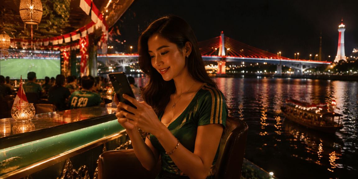 Suasana festival kasino mobile dengan pengguna aktif mengakses platform di ponsel mereka